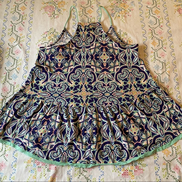 Meadow Rue Anthropologie Paisley Sleeveless Top - Picture 2 of 6